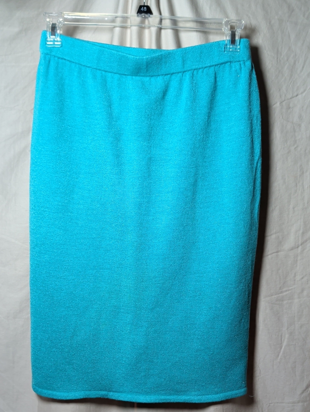 Women’s Turquoise Santana Wool Blend Pencil Skirt Career Business Event Wear